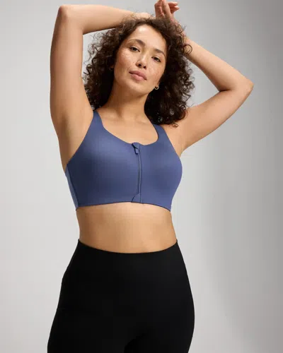 Soma High-impact Sports Bra In Blue Size 36d |  Women's Bras In Washed Indigo