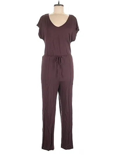 Pre-owned Soma Jumpsuit In Burgundy