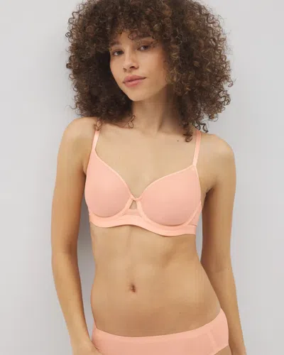 Soma Lightly Lined Perfect Coverage T-shirt Bra In Peach/orange Size 32d |  Women's Bras In Peach Parfait