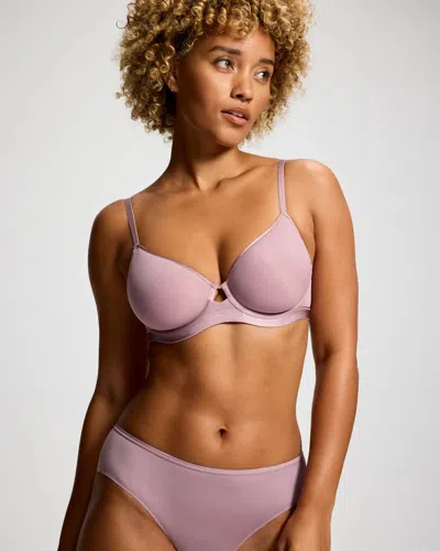 Soma Lightly Lined Perfect Coverage T-shirt Bra In Purple Size 38dd |  Women's Bras In Elderberry