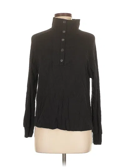 Pre-owned Soma Long Sleeve Blouse In Black