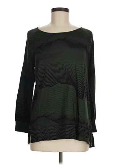Pre-owned Soma Long Sleeve Blouse In Black
