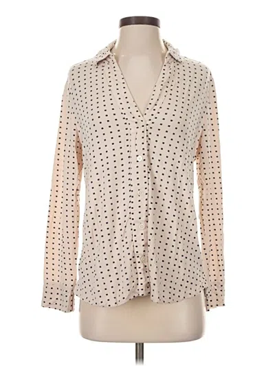 Pre-owned Soma Long Sleeve Blouse In Ivory