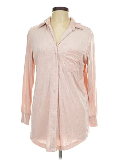 Pre-owned Soma Long Sleeve Blouse In Pink