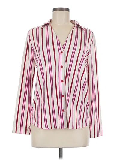 Pre-owned Soma Long Sleeve Polo Shirt In Pink