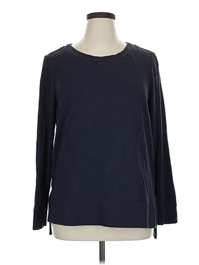 Pre-owned Soma Long Sleeve Top Black Crew Neck Tops