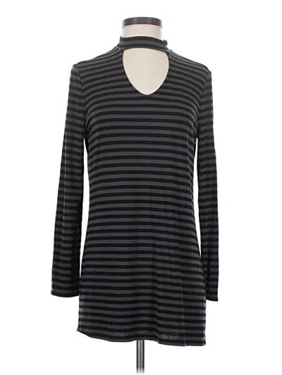 Pre-owned Soma Long Sleeve Top Gray V-neck Tops