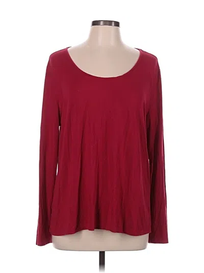 Pre-owned Soma Long Sleeve T-shirt In Burgundy
