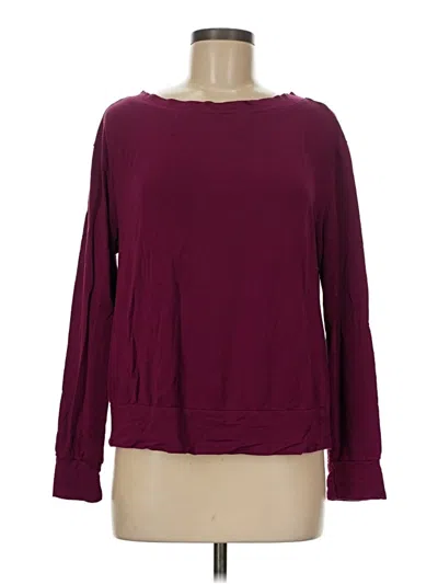 Pre-owned Soma Long Sleeve T-shirt In Burgundy