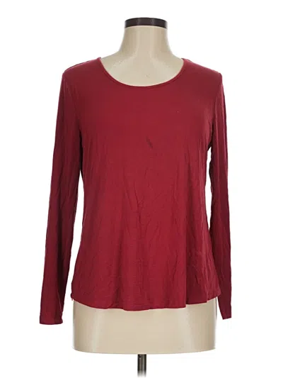 Pre-owned Soma Long Sleeve T-shirt In Burgundy