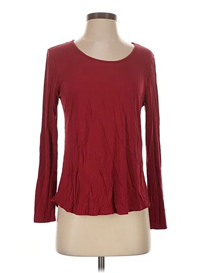 Pre-owned Soma Long Sleeve T-shirt In Burgundy