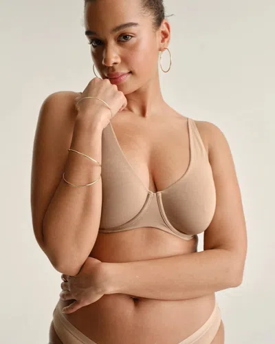 Soma Modern Cotton Unlined Perfect Coverage T-shirt Bra In Beige Nude Size 32b |  Women's Bras
