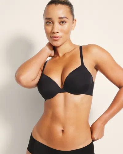 Soma Modern Essentials Light Push-up Plunge Bra In Black Size 34d |