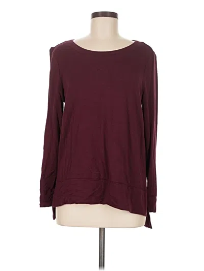 Pre-owned Soma Pullover Sweater In Burgundy