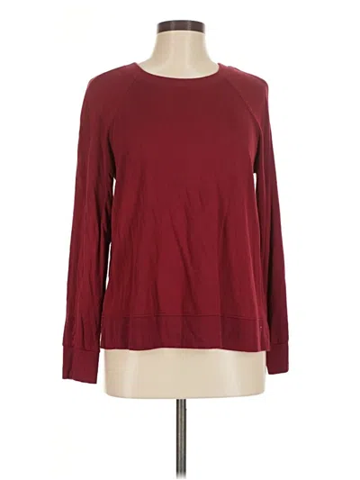 Pre-owned Soma Pullover Sweater In Burgundy