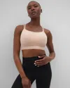Soma Racerback Yoga Sports Bra In Light Blush Nude Size Large In Hush