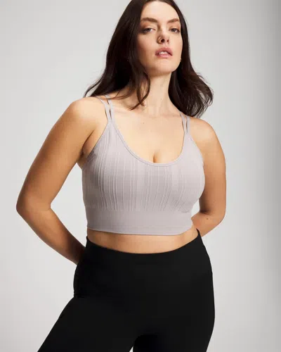 Soma Seamless Bra With Strappy Back In Gray Size Xs |  Women's Bras In Mineral Gray