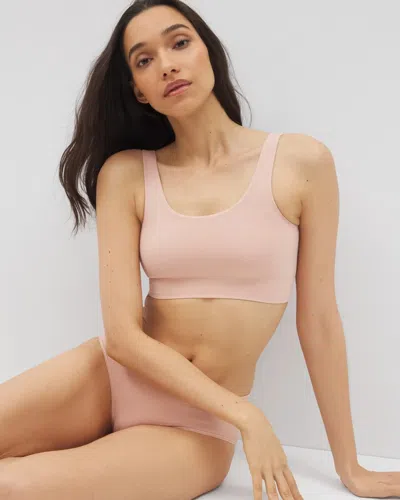Soma Seamless Rib Bralette In Light Pink Size Xs |  Women's Bras In Hush
