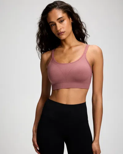 Soma Seamless Sports Bra In Pink Size Xs |  Women's Bras In Cocoa Rouge