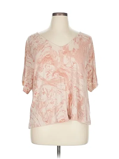 Pre-owned Soma Short Sleeve Blouse In Pink