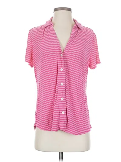 Pre-owned Soma Short Sleeve Blouse In Pink