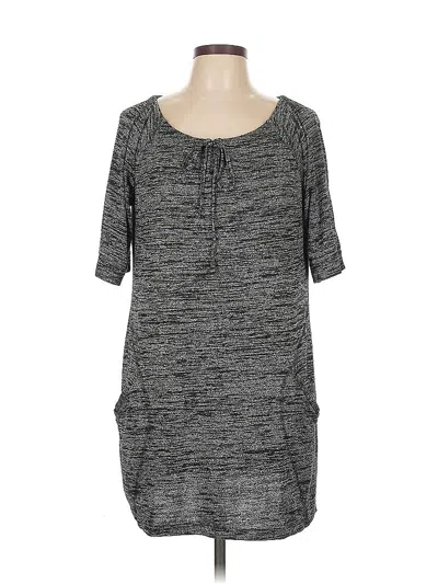 Pre-owned Soma Short Sleeve Henley Shirt In Gray