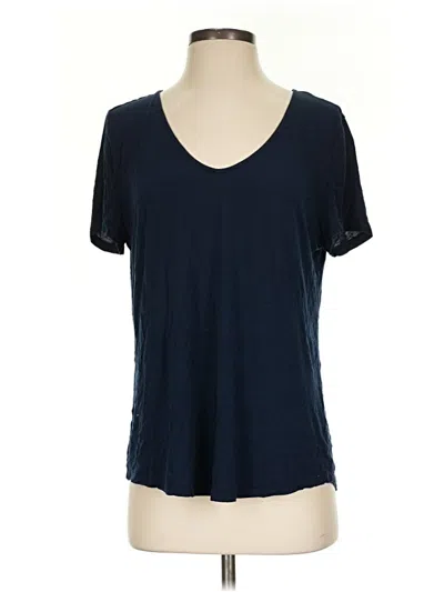 Pre-owned Soma Short Sleeve Top Blue V-neck Tops