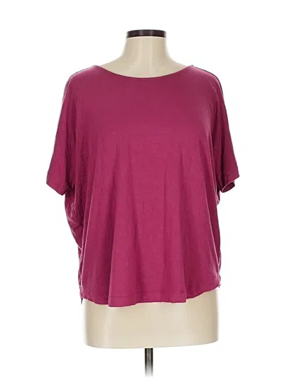 Pre-owned Soma Short Sleeve T-shirt In Burgundy