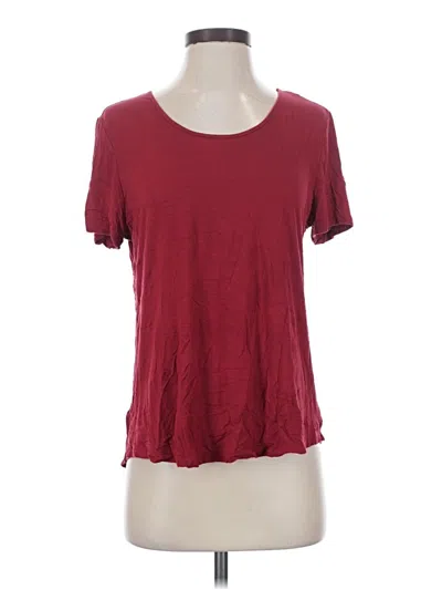 Pre-owned Soma Short Sleeve T-shirt In Burgundy