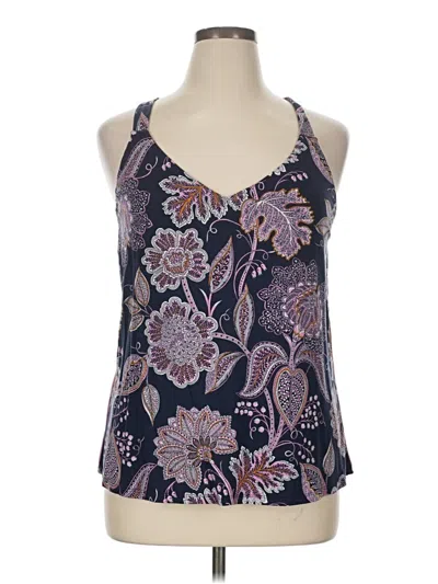 Pre-owned Soma Sleeveless Blouse In Purple