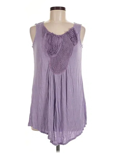 Pre-owned Soma Sleeveless Blouse In Purple