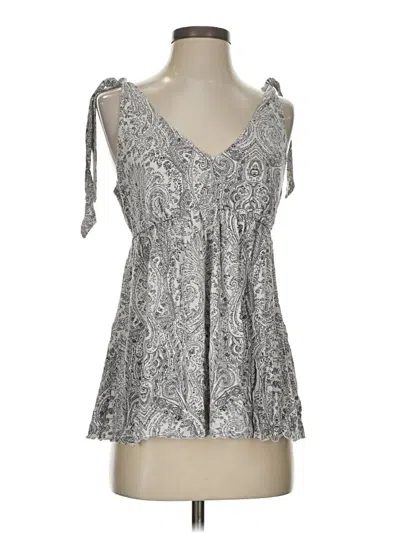 Pre-owned Soma Sleeveless Blouse In Silver
