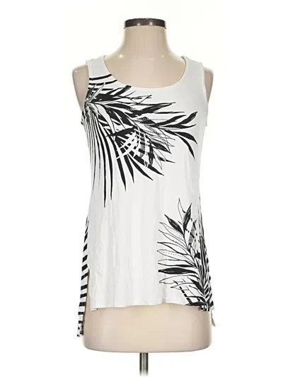 Pre-owned Soma Sleeveless Blouse In White