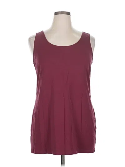 Pre-owned Soma Sleeveless T-shirt In Burgundy