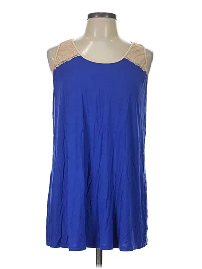 Pre-owned Soma Sleeveless Top Blue Halter Neckline Tops