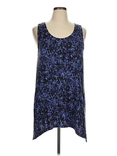 Pre-owned Soma Sleeveless Top Blue Scoop Neck Tops