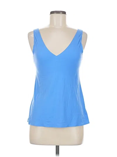 Pre-owned Soma Sleeveless Top Blue V Neck Tops
