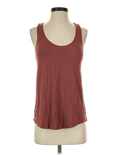 Pre-owned Soma Sleeveless Top Brown Scoop Neck Tops