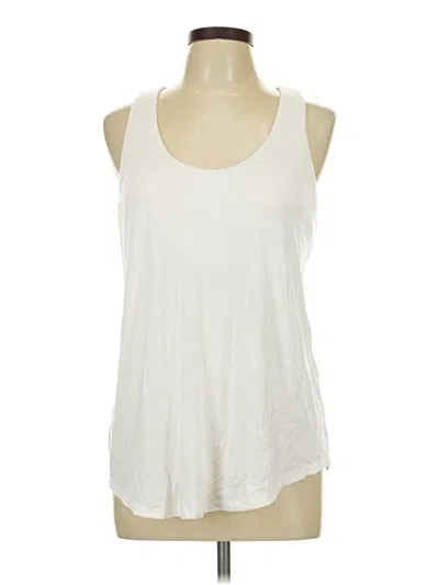 Pre-owned Soma Sleeveless Top White Scoop Neck Tops