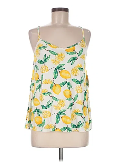 Soma Sleeveless Top Yellow Halter Neckline Tops In Multi