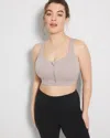 Soma Sport High Impact Bra In Gray Size 32c In Silver Taupe