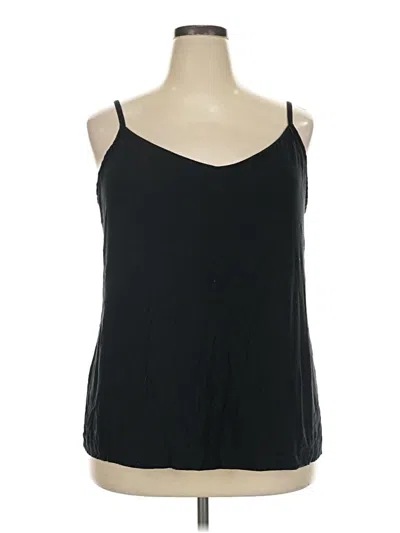 Pre-owned Soma Tank Top Black Cold Shoulder Neckline Tops