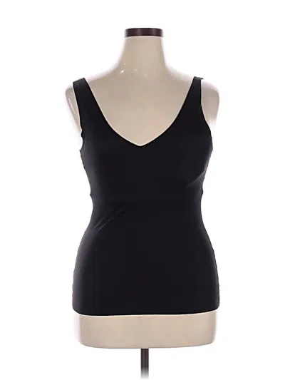 Pre-owned Soma Tank Top Black Plunge Neckline Tops