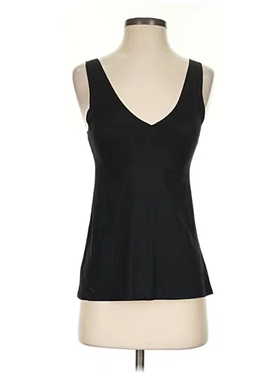 Pre-owned Soma Tank Top Black Plunge Neckline Tops