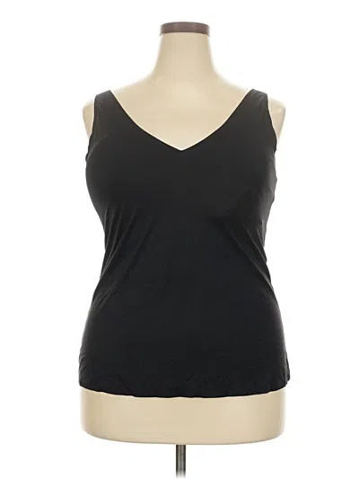 Pre-owned Soma Tank Top Black Strapless Neckline Tops