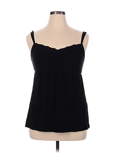Pre-owned Soma Tank Top Black Strapless Neckline Tops