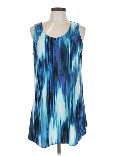 Pre-owned Soma Tank Top Blue Halter Neckline Tops
