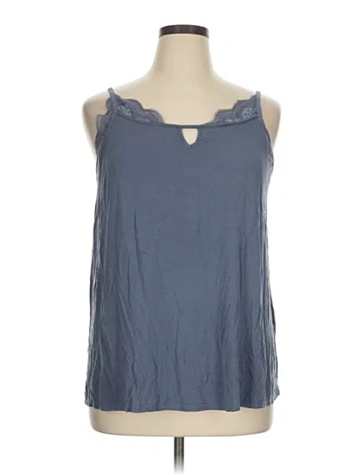 Pre-owned Soma Tank Top Blue Halter Neckline Tops