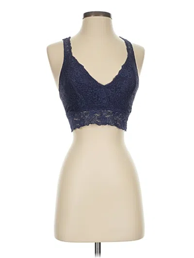 Pre-owned Soma Tank Top Blue Halter Neckline Tops