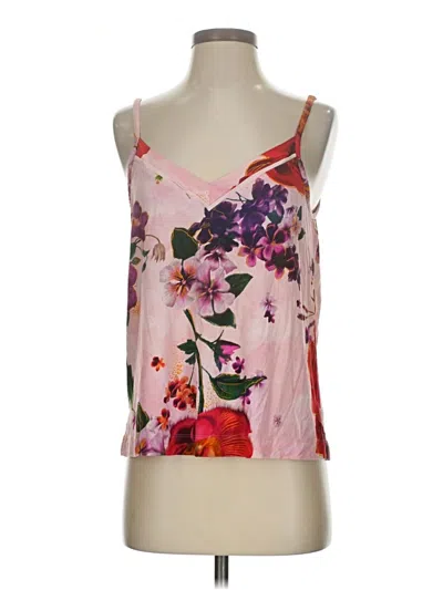 Pre-owned Soma Tank Top Pink Strapless Neckline Tops